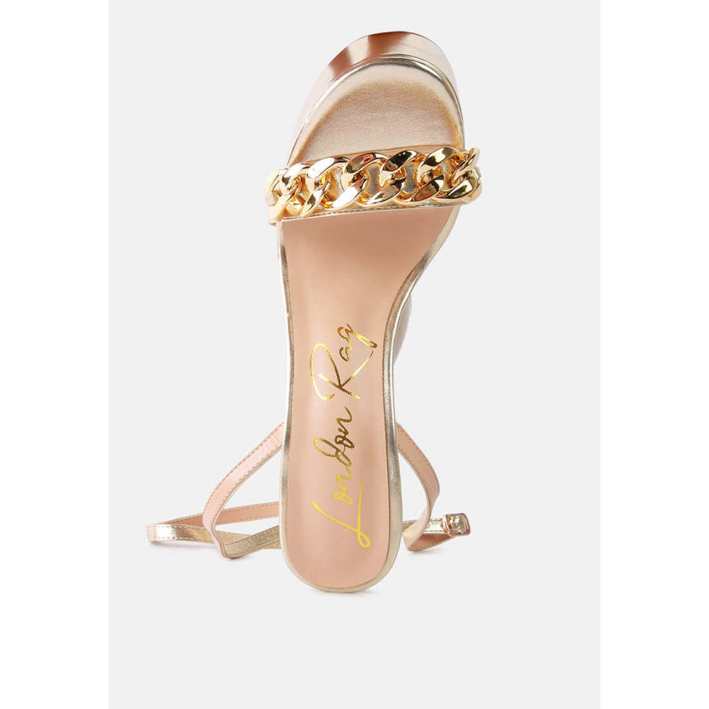 Big Bash Metallic High Platform Chunky Sandals - image 4